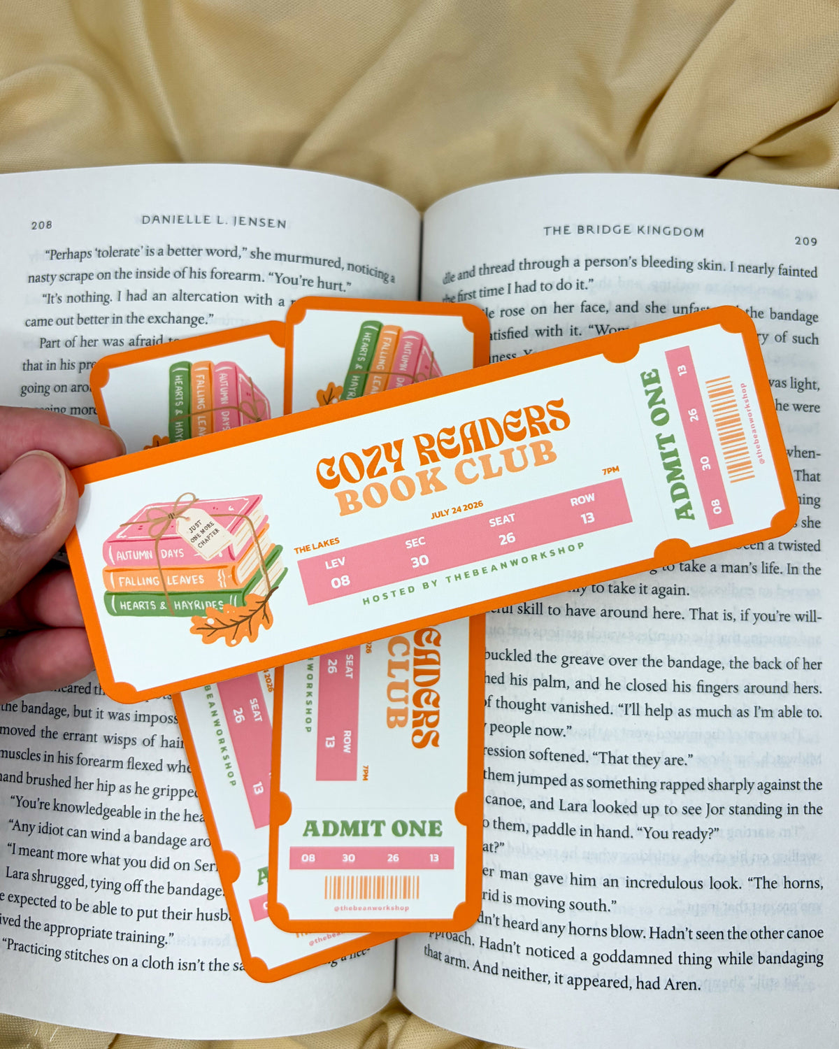 Cozy Readers Book Club Bookmark