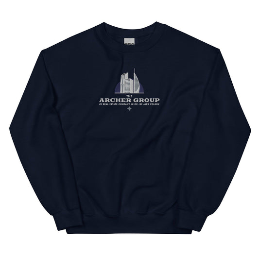 Archer Group by Alex Volkov Embroidered Sweatshirt - The Bean Workshop - alex volkov, ana huang, ava chen, embroidered, sweatshirt, twisted