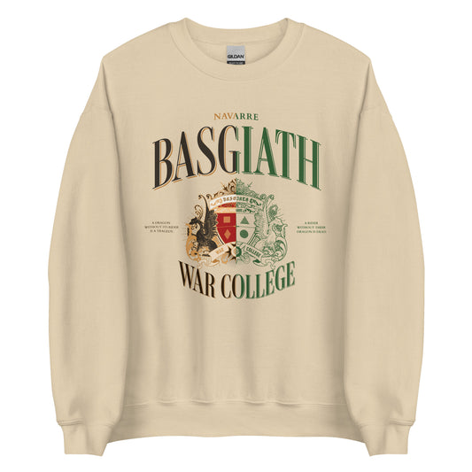 Basgiath War College Vintage Style Sweater - The Bean Workshop - fourth wing, rebecca yarros, sweater, sweatshirt, the empyrean series