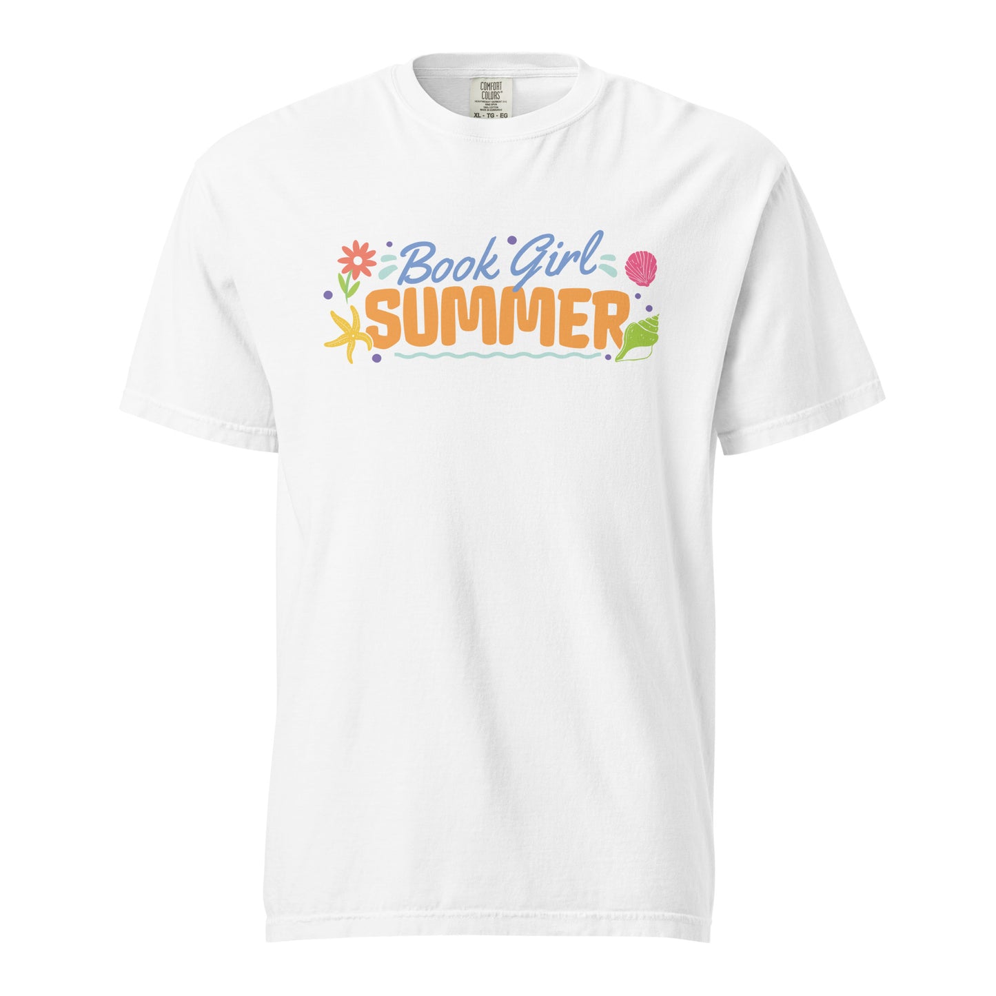 Book Girl Summer T-shirt - The Bean Workshop - Beach Read Top, Book Girl Summer T-shirt, Book Lover Shirt, Bookish Summer Collection, Bookworm Apparel, Summer Reading Tee, t-shirt, tee