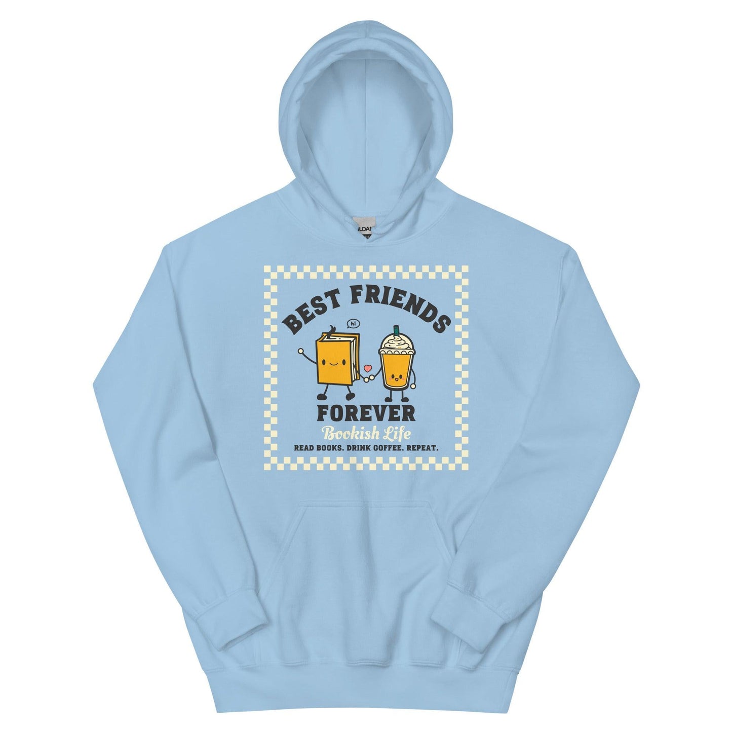 Bookish Friends Forever Hoodie - The Bean Workshop - Book Lover, Bookaholic, bookish, bookish friends, hoodie, read everyday