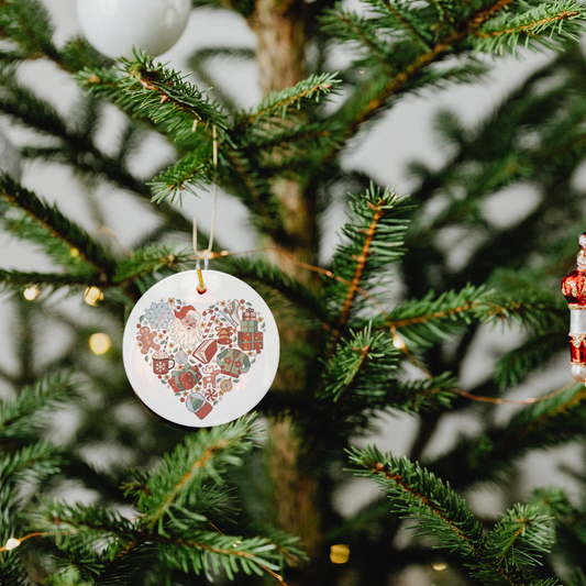 Christmas Necessities Double-sided Metal Ornaments