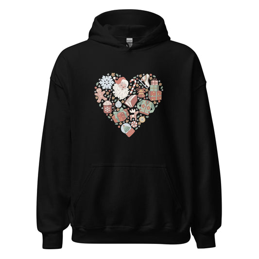 Christmas Necessities Hoodie - The Bean Workshop - bookish, Christmas, hoodie