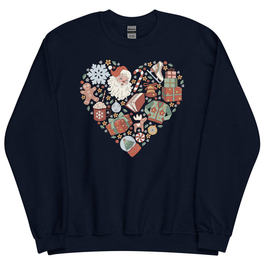 Christmas Necessities Sweatshirt - The Bean Workshop - book lover, bookish, christmas, sweatshirt