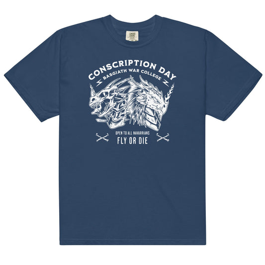 Conscription Day T-Shirt - The Bean Workshop - box tee, fourth wing, rebecca yarros