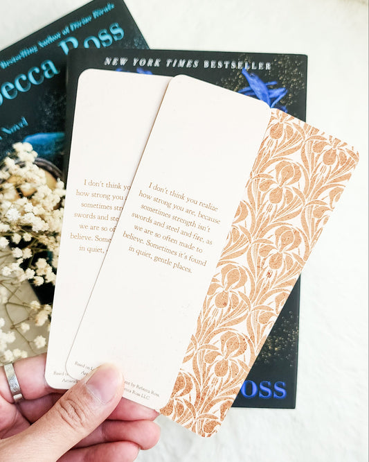 Divine Rivals Bookmark | Rebecca Ross Letters of Enchantment Gift - The Bean Workshop - book lover gift, bookish bookmark, bookish gift, bookmark, Divine Rivals, Divine Rivals merch, enemies to lovers, fantasy romance, Iris and Roman, Letters of Enchantment, Rebecca Ross, Rebecca Ross merch, Ruthless Vows
