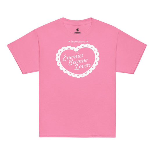 Enemies Become Lovers Baby Tee - The Bean Workshop - adolescent, book lover, enemies become lover, read everyday, t-shirt, tee, valentine, Valentine's Day Picks