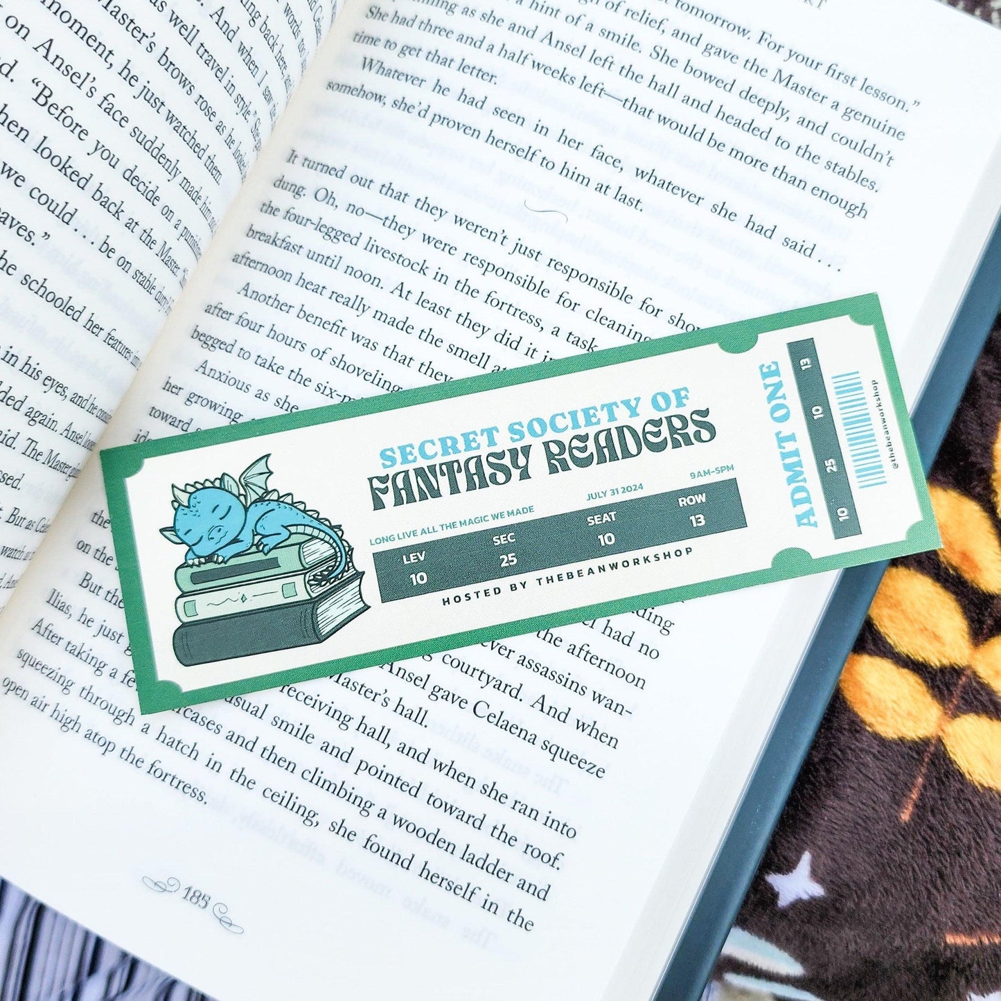 Fantasy Readers Book Club Bookmark - The Bean Workshop - book club, bookmark, fantasy readers book club