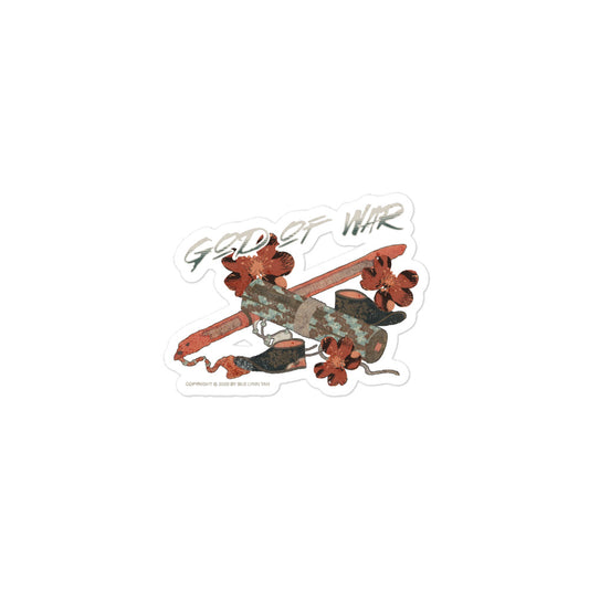 God of War Lord Zhangwei Stickers - The Bean Workshop - Asian fantasy, Book lover gift idea, Bookish aesthetic, Bookish Gift, bookish sticker, Celestial Kingdom, Celestial Kingdom merch, dark academia, die cut sticker, Fantasy battle axe design, fantasy romance sticker, God of War, Immortal, kindle sticker, morally grey, romantasy, Sue Lynn Tan, Sue Lynn Tan merch, Weapon-inspired bookish art, Zhangwei
