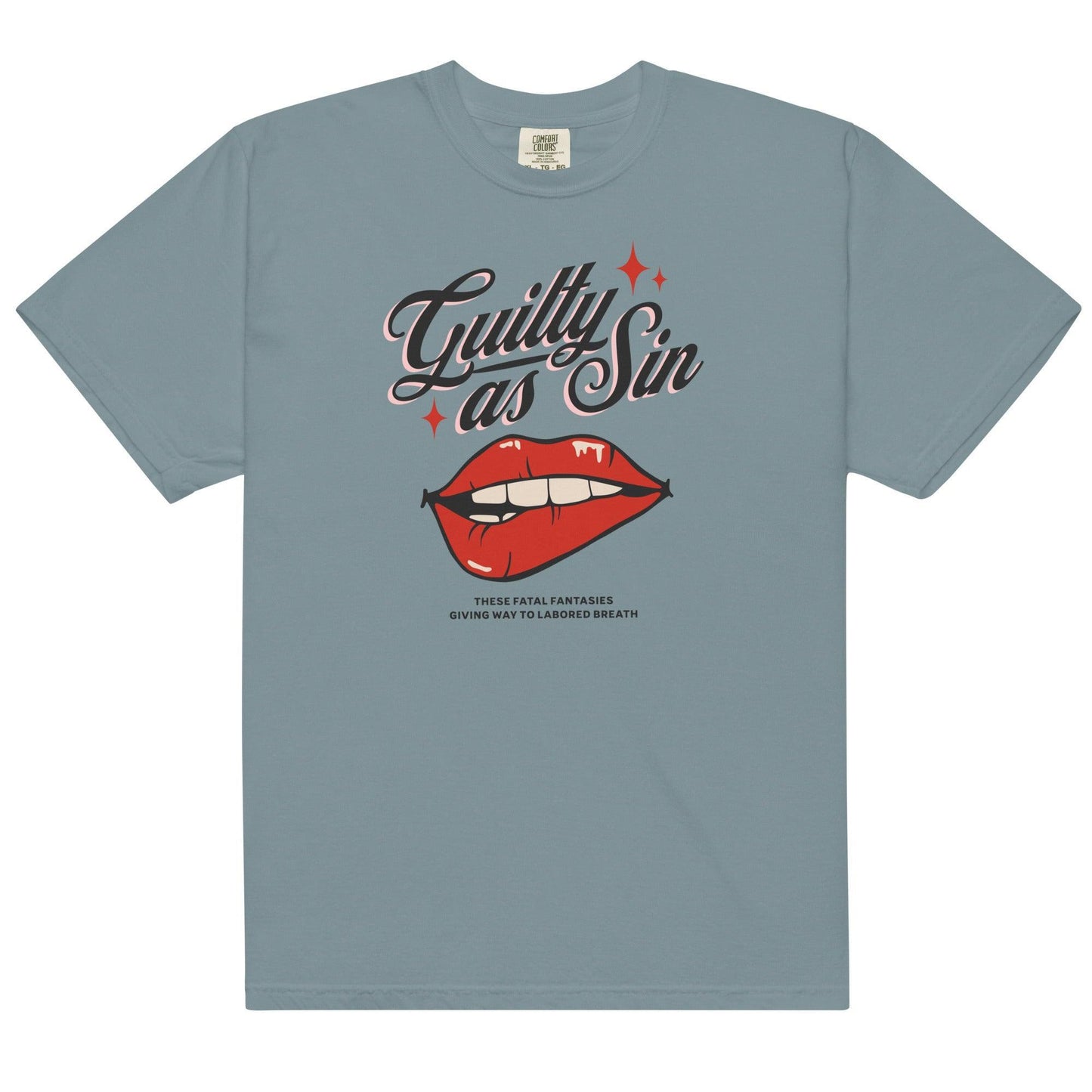 Guilty as Sin Tee Shirt - The Bean Workshop - book lover, box tee, guilty as sin, read everyday, taylor swift, the tortured poets department, ttpd