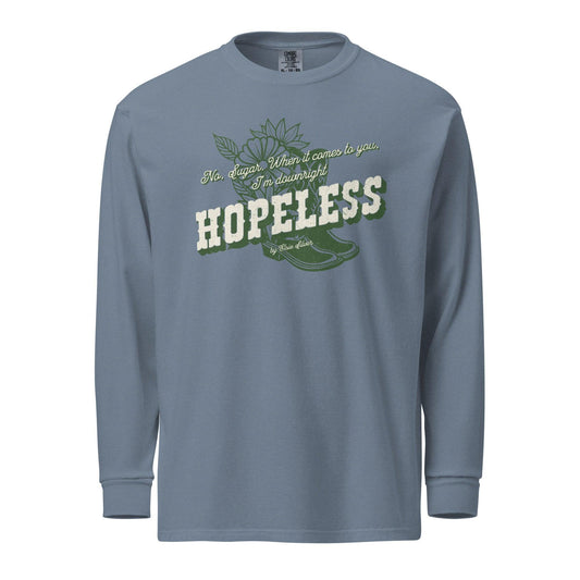 Hopeless Long Sleeve Heavyweight Tee Shirt - The Bean Workshop - chestnut springs, elsie silver, hopeless, long sleeve shirt, long sleeve tee