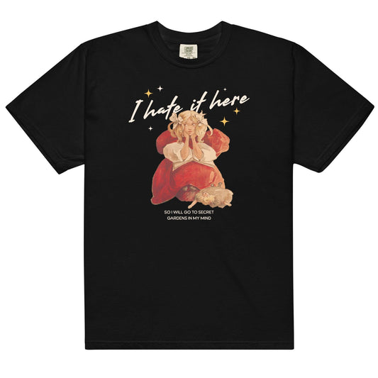 I Hate It Here Tee Shirt - The Bean Workshop - book lover, box tee, read everyday, taylor swift