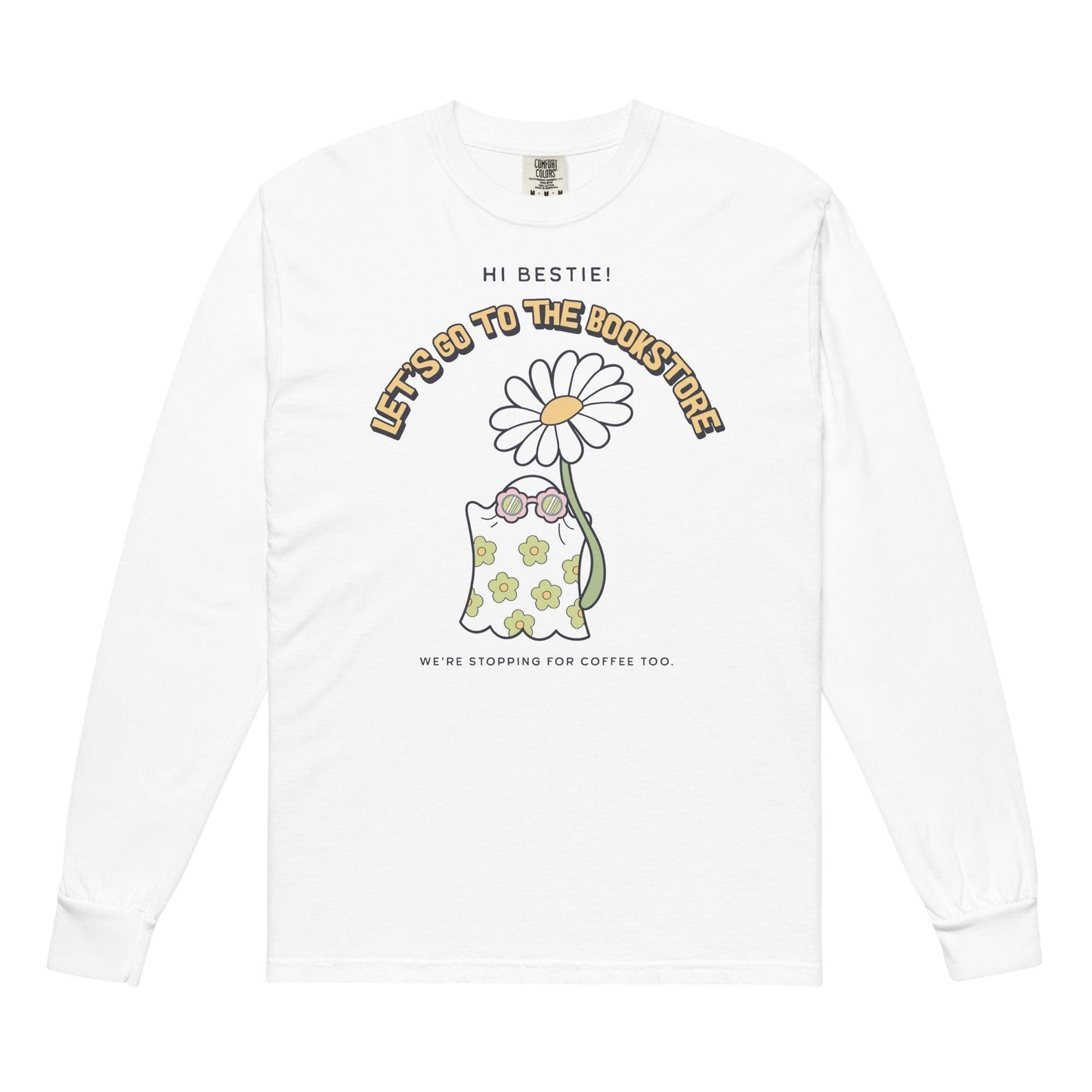 Let's Go to the Bookstore Heavyweight Long Sleeve Shirt - The Bean Workshop - book lovers, bookaholic, halloween, long sleeve shirt