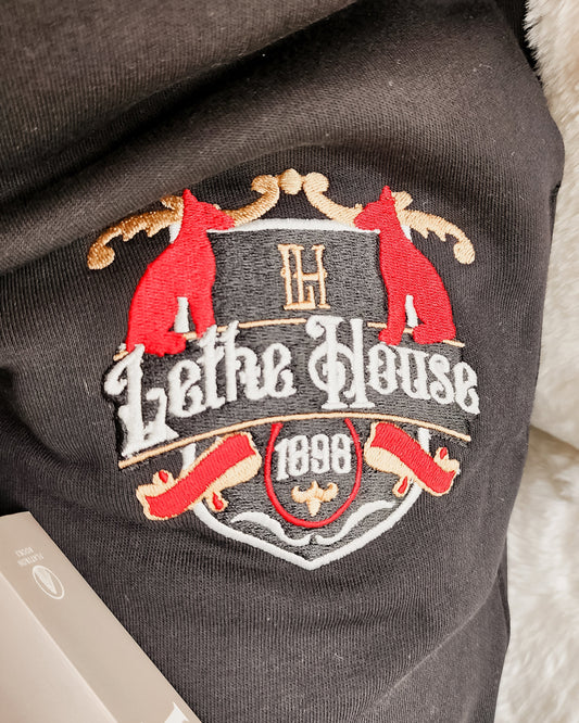 Lethe House Embroidered Sweatpants - The Bean Workshop - leigh bardugo, ninth house, sweatpants
