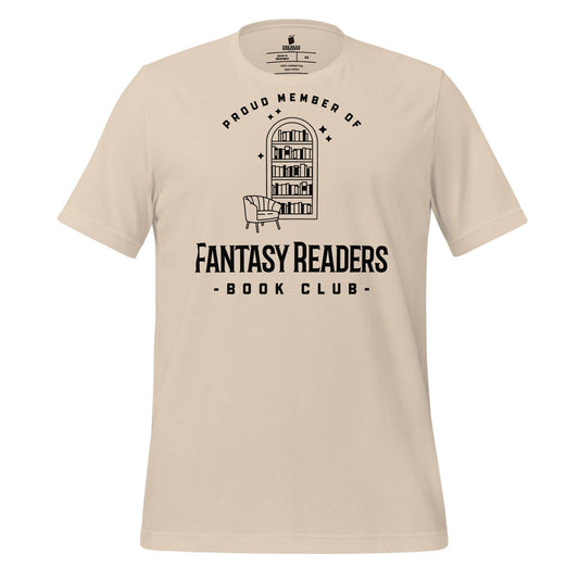 Member of Fantasy Readers Book Club T-Shirt - The Bean Workshop - book lover, bookish, minimalistic, read everyday, t-shirt