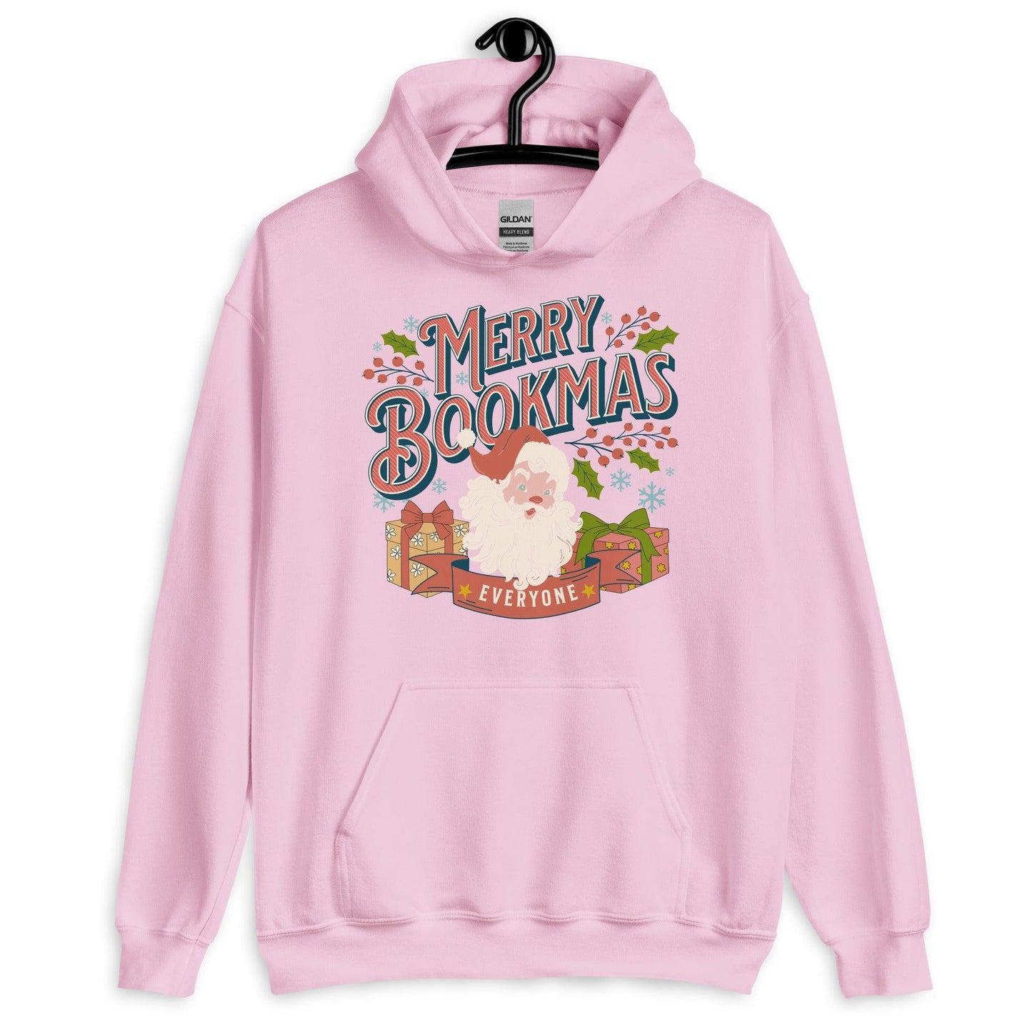 Merry Bookmas Christmas Hoodie - The Bean Workshop - bookish, chistmas, hoodie
