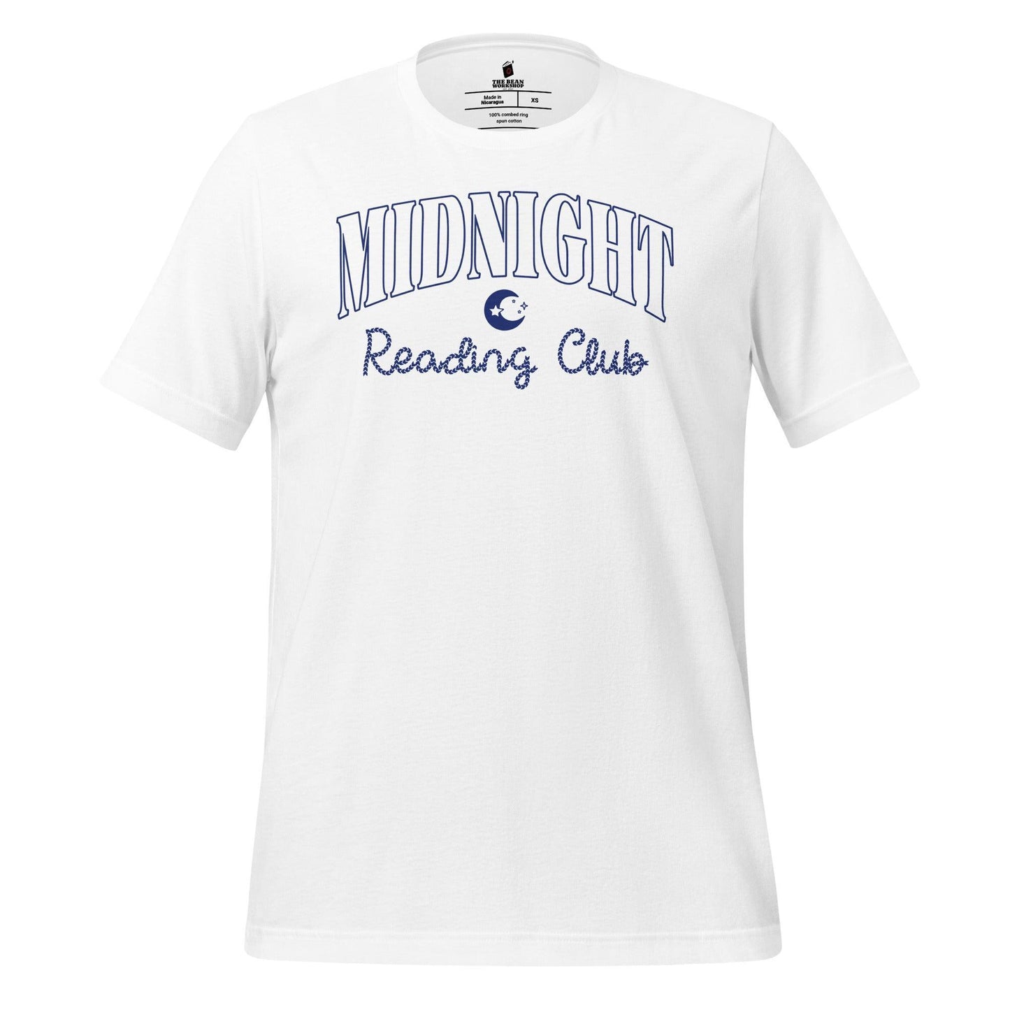 Midnight Reading Club T-Shirt - The Bean Workshop - book lover, bookish, minimalistic, read everyday, t-shirt