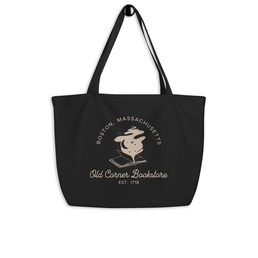 Old Corner Bookstore Large Organic Cotton Twill Tote Bag - The Bean Workshop - Book Lover Accesories, Book Lover Style, Bookish Fashion, Literary Gift, Old Corner Bookstore, read everyday, tote, tote bag, valentine, Valentine's Day Picks