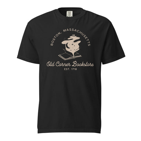 Old Corner Bookstore T-shirt - The Bean Workshop - Book lover Tee, Bookish Fashion, Old Corner Bookstore, read everyday, Readers Apparel, T-shirt, tee, valentine, Valentine's Day Picks, Vintage Bookstore