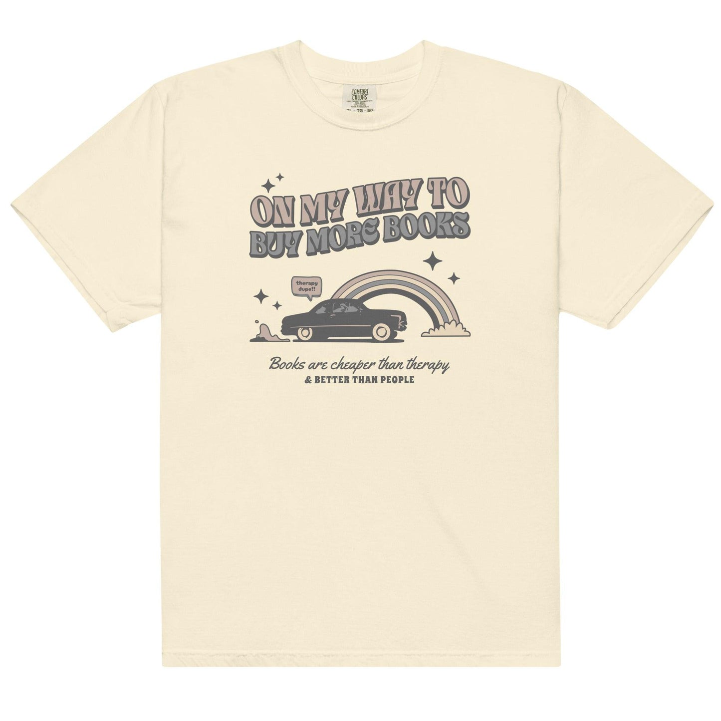 On My Way to Buy More Books T-shirt - The Bean Workshop - Book Addict, Bookish Fashion, On My Way To Buy More Books, read everyday, Reader Apparels, T-shirt, Tee, valentine, Valentine's Day Picks