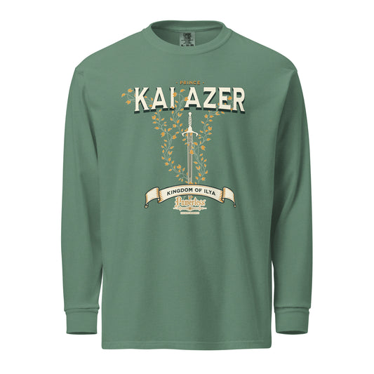 Prince Kai Azer of Kingdom Ilya Heavyweight Long Sleeve Shirt - The Bean Workshop - kai azer, lauren roberts, long sleeve shirt, paedyn gray, powerless