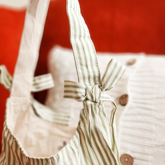Probably Books Striped Cotton Tote Bag - The Bean Workshop - book club, book lover, book lovers, bookaholic, bookish, bookish friends, Booklice, Books and girls, bookstore, bookstore date, booktrovert, cotton tote, fantasy readers book club, gift for book lovers, striped tote, tote, tote bag