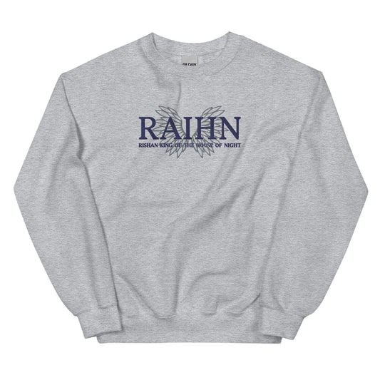 Raihn Rishan King of the House of Night Embroidered Sweatshirt - The Bean Workshop - carissa broadbent, embroidered, sweatshirt, the serpent and the wings of night