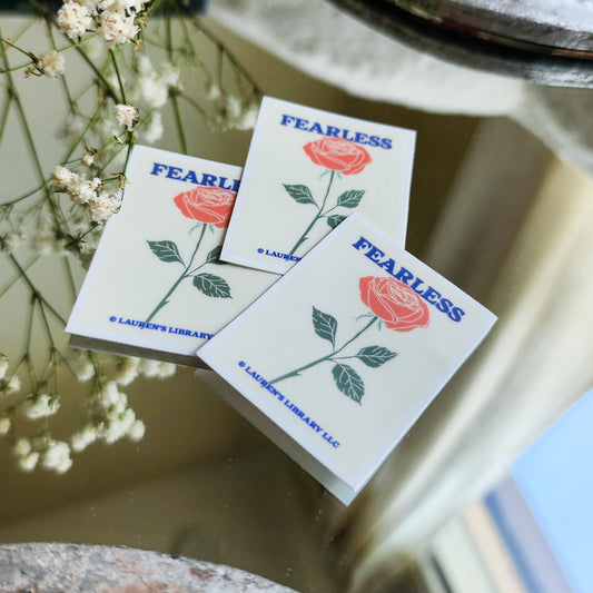 Set of 3 Stickers from Powerless by Lauren Roberts - The Bean Workshop - fearless, lauren roberts, powerless, reckless