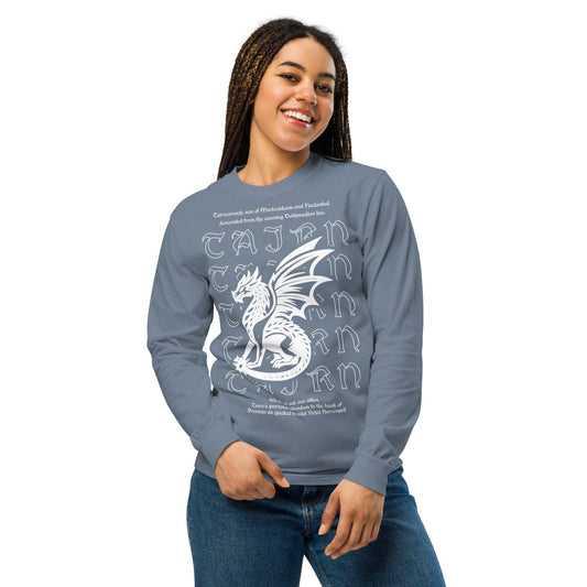 Tairneanach We Don't Eat Our Allies Heavyweight Long Sleeve Shirt - The Bean Workshop - fourth wing, iron flame, long sleeve shirt, onyx storm, rebecca yarros, tairn