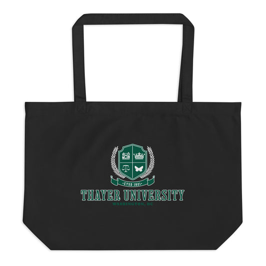 Thayer University Large Organic Cotton Twill Tote Bag - The Bean Workshop - Ana Huang, Organic Cotton Twill tote bag, Thayer University, tote, tote bag, Twisted, Twisted ladies