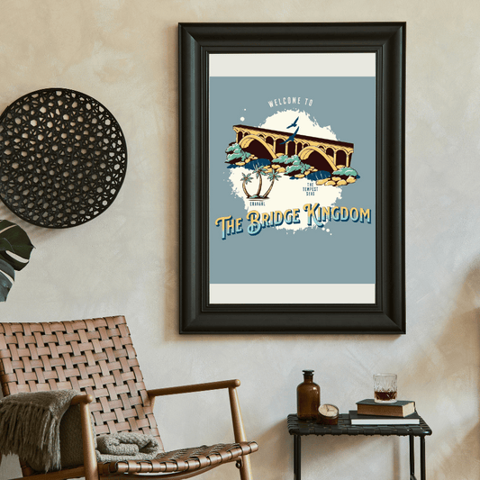 The Bridge Kingdom Poster - The Bean Workshop - Bookish Accessories, Danielle L. Jensen, Eranahl Aren Kertell, poster, The Bridge Kingdom