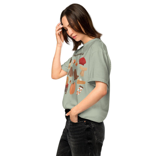 Things I love about Fall Tee Shirt - The Bean Workshop - book lover, fall, girlie, romance, tee shirt