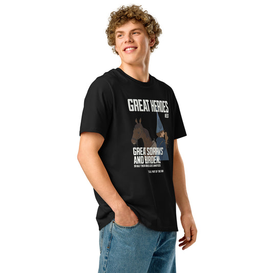 Great Heroes Need Great Sorrows and Burdens Schmendrick & Molly Grue Organic Ribbed Neck T-shirt