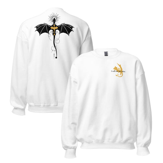 Violet Sorrengail Dragon Relic Sweatshirt - The Bean Workshop - fourth wing, rebecca yarros, sweatshirt, violet sorrengail