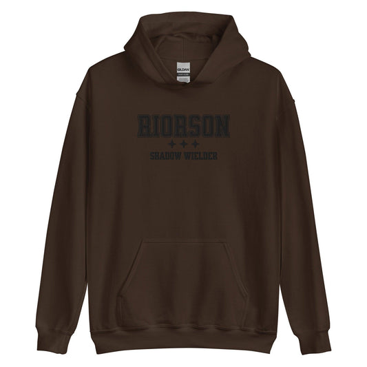 Xaden Riorson Shadow Wielder Embroidered Hoodie - The Bean Workshop - embroidered, fourth wing, hoodie, rebecca yarros, xaden riorson