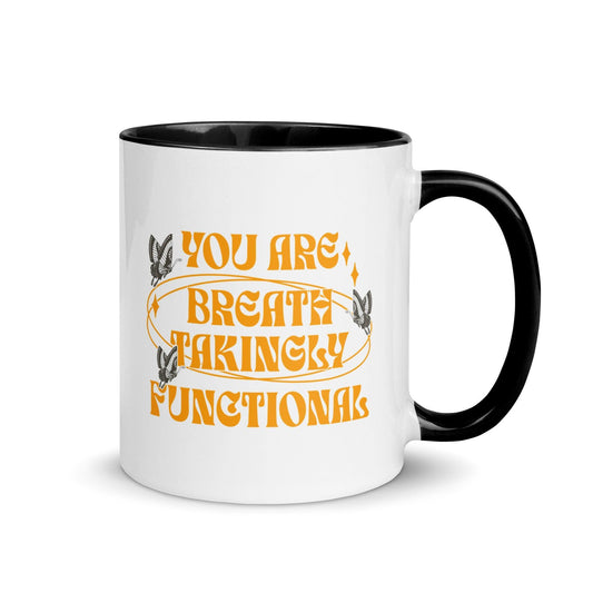 You Are Breathtakingly Functional Tissanah Mug - The Bean Workshop - carissa broadbent, ceramic, cup, daughter of no worlds, mug