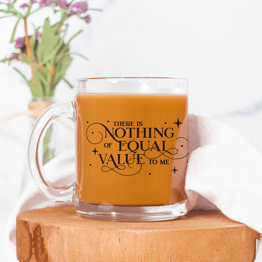 There Is Nothing of Equal Value to Me Jacks and Evangeline Fox Mug Glass