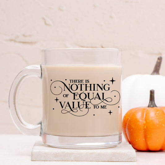 There Is Nothing of Equal Value to Me Jacks and Evangeline Fox Mug Glass