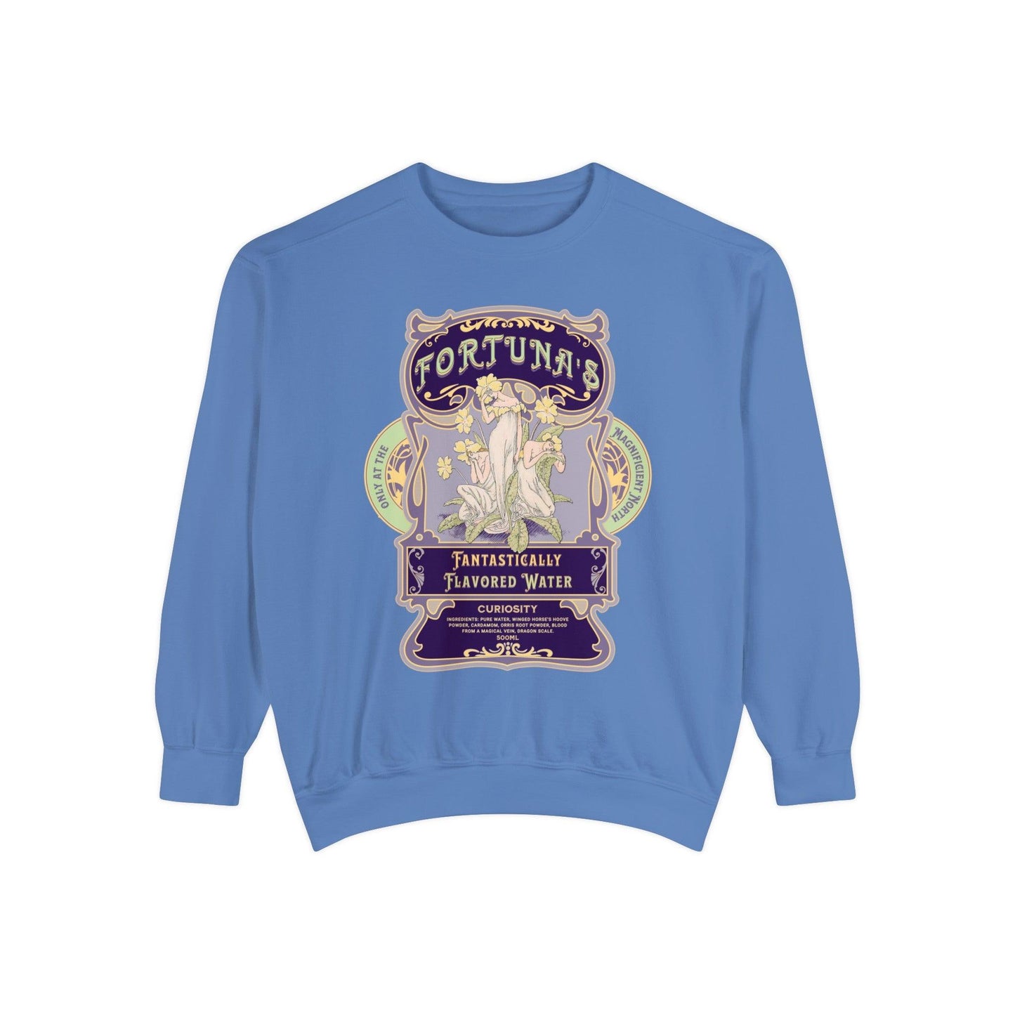 Fortuna's Fantastically Flavored Water Heavyweight Sweatshirt - The Bean Workshop - evangeline fox, heavyweight sweatshirt, jacks prince of hearts, once upon a broken heart, ouabh, stephanie garber, Sweatshirts