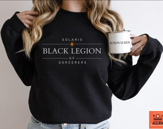 Black Legion Sorcerer Sweatshirt - The Bean Workshop - air awakens, elise kova, sweatshirt