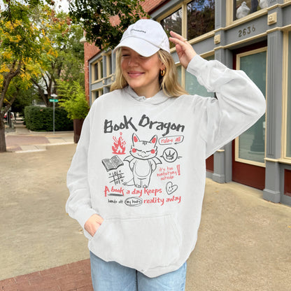 Book Dragon Cotton Hoodie