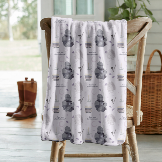 The Knight and the Moth Sherpa Blanket