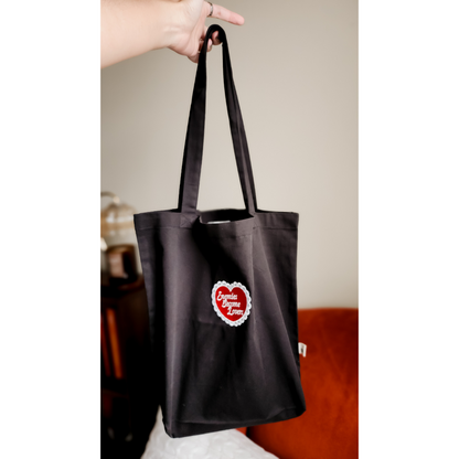 Enemies Become Lovers Embroidered Tote Bag