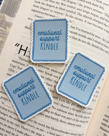 Emotional Support Kindle Sticker