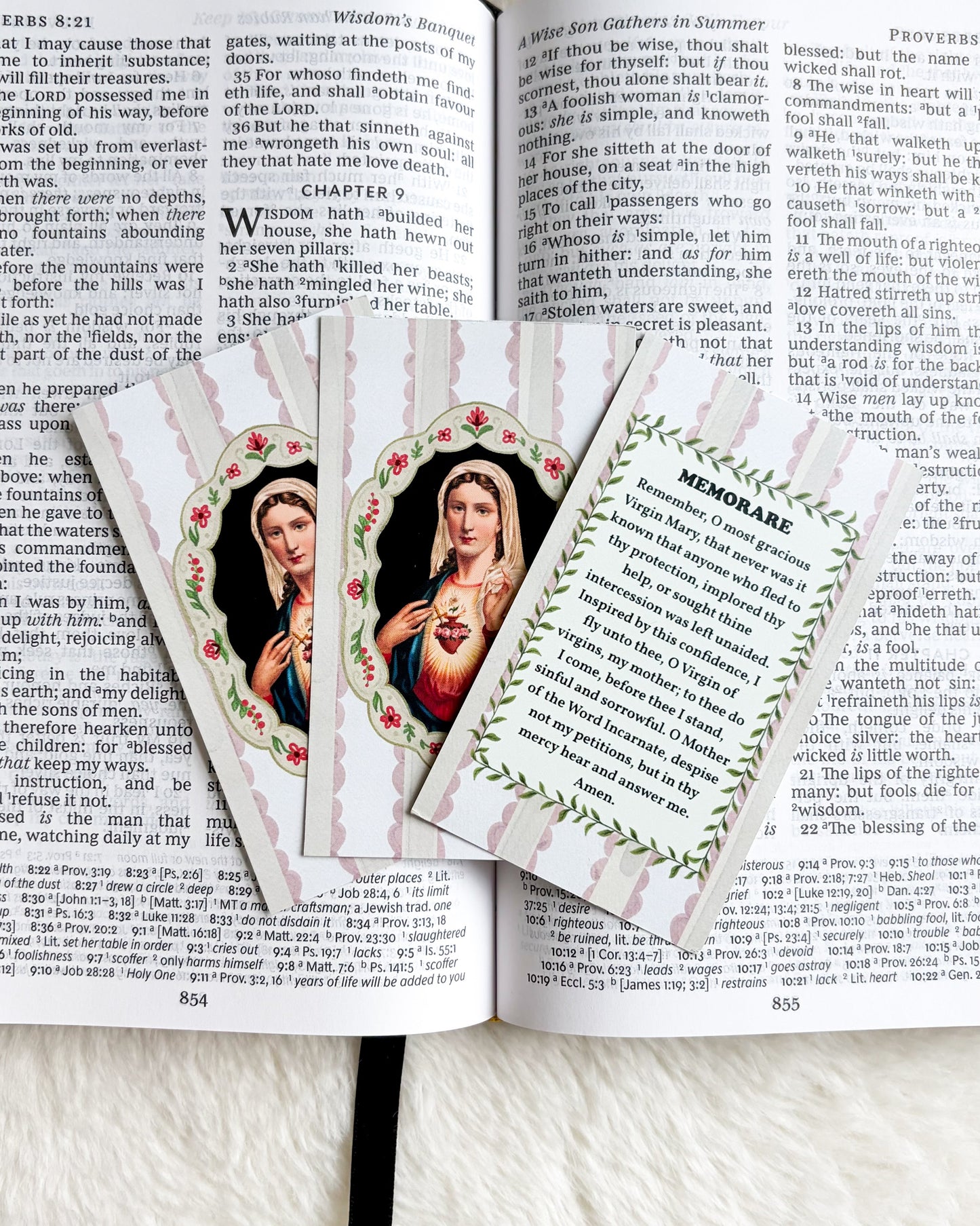Memorare Prayer Card & Bookmark