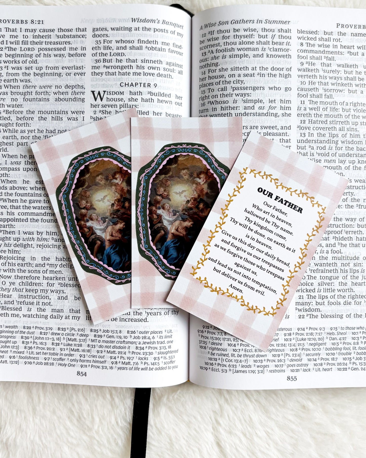 Our Father Prayer Card & Bookmark