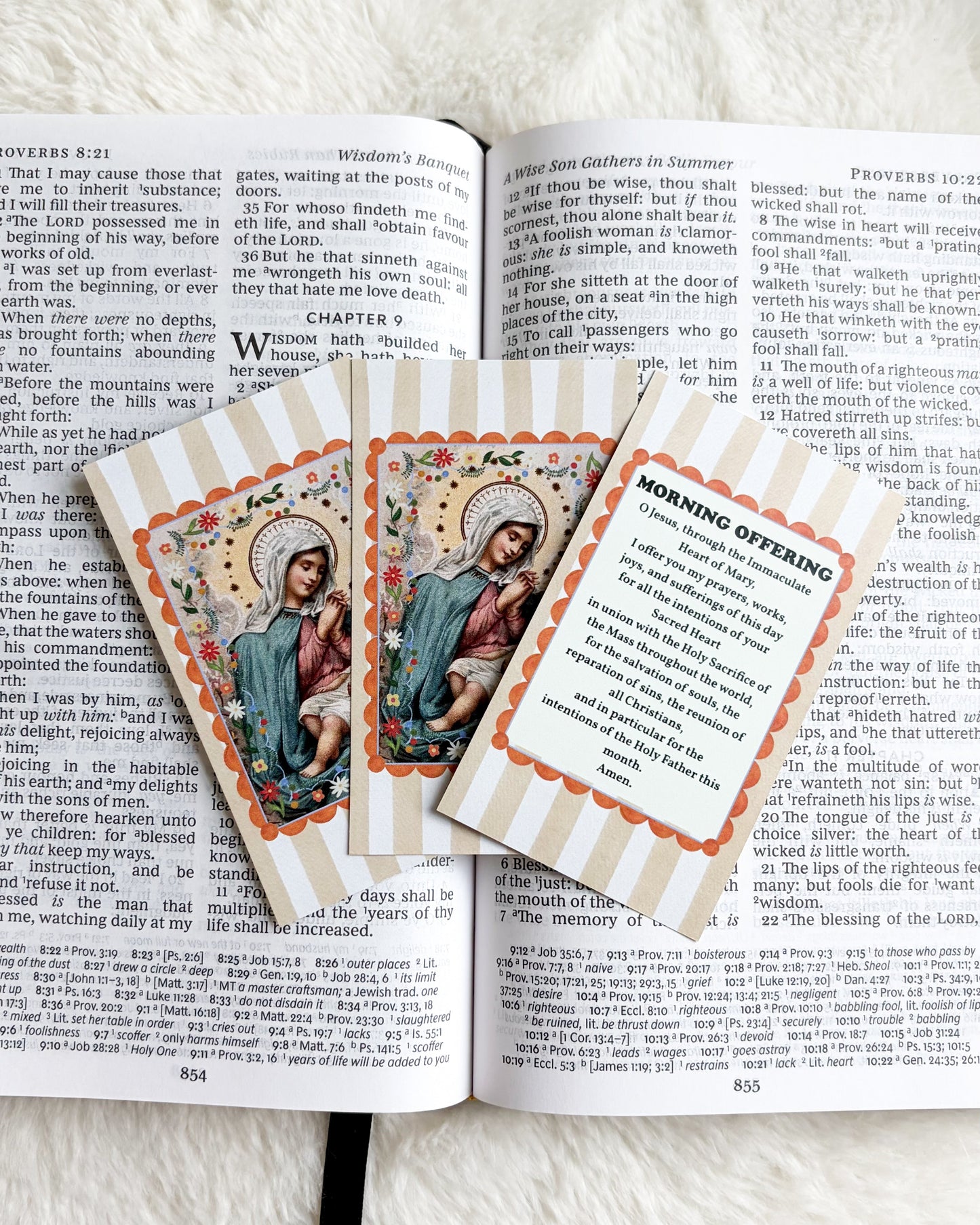 Morning Offering Prayer Card & Bookmark