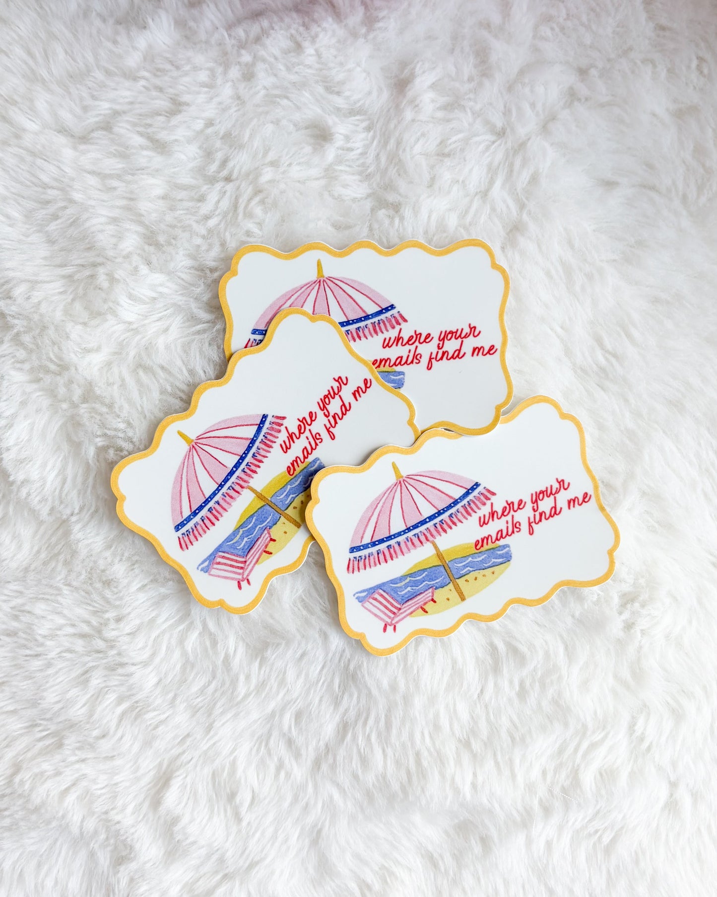 Where Your Emails Find Me Sticker