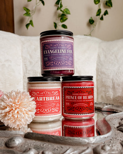 Once Upon A Broken Heart Candles Set of 3