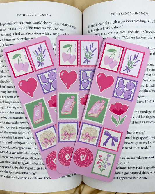 Book Lover Stamp Bookmark